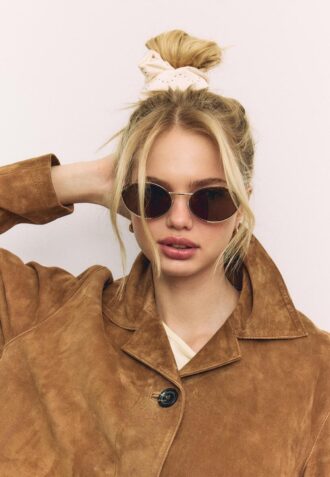 Sett med 2 scrunchies med nitter