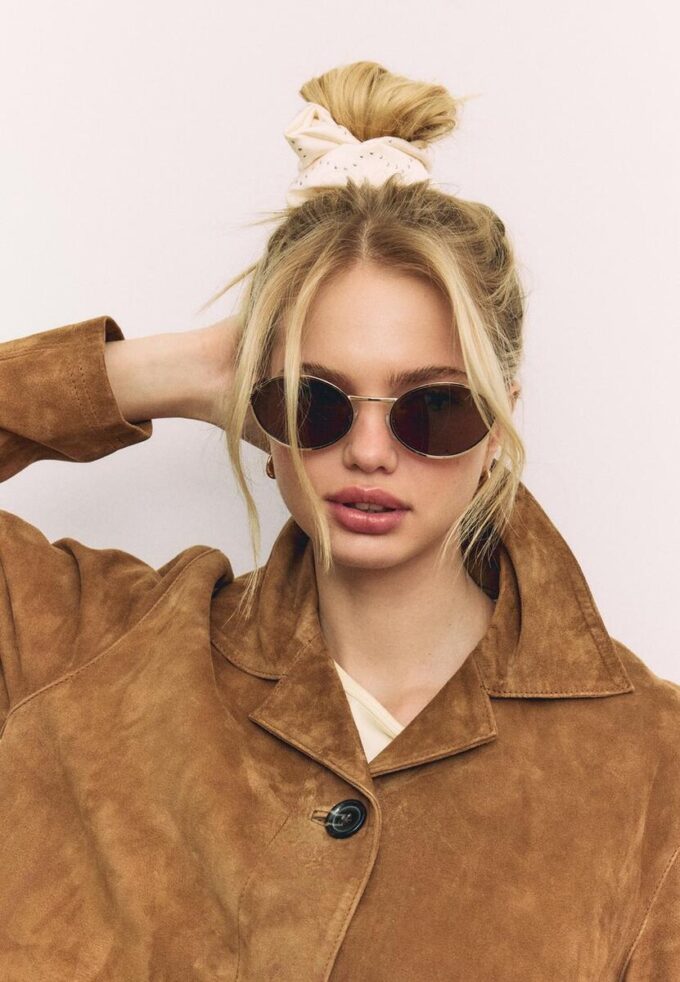 Sett med 2 scrunchies med nitter