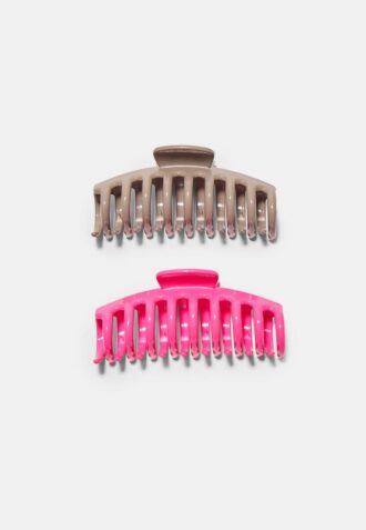 Sett med 2 Soft-Touch Maxi-hårspenner