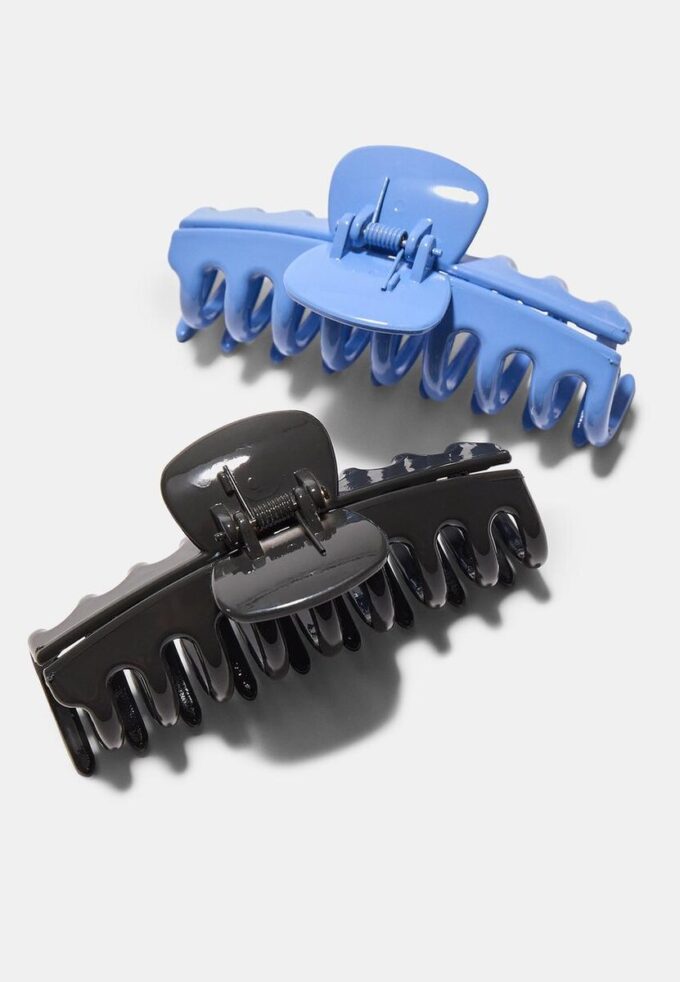 Sett med 2 Soft-Touch Maxi-hårspenner