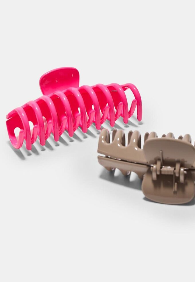 Sett med 2 Soft-Touch Maxi-hårspenner