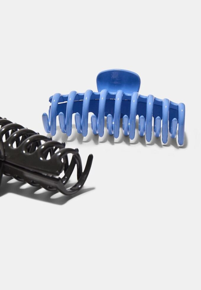 Sett med 2 Soft-Touch Maxi-hårspenner