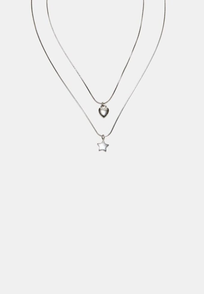 Sett med 2 vanntette stjerne- og hjertehalskjeder