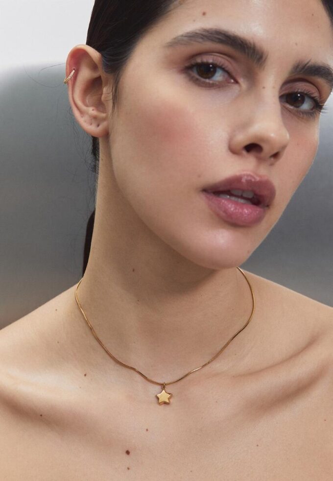 Sett med 2 vanntette stjerne- og hjertehalskjeder