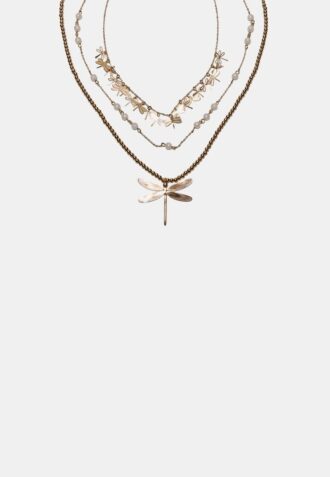 Sett med 3 Dragonfly-halskjeder