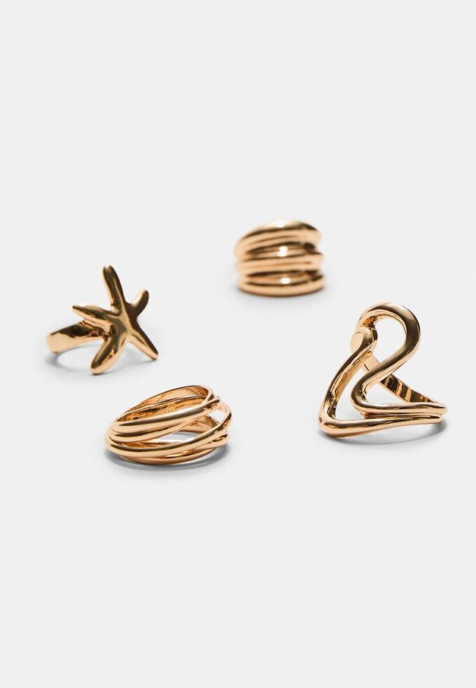 Sett med 4 stjerneringer