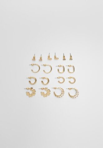 Sett med 9 blomsterøreringer