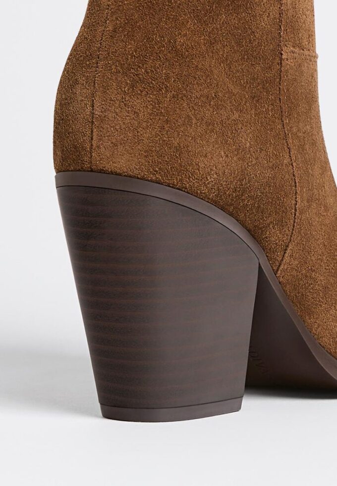 Skinn-cowboy-ankelstøvler