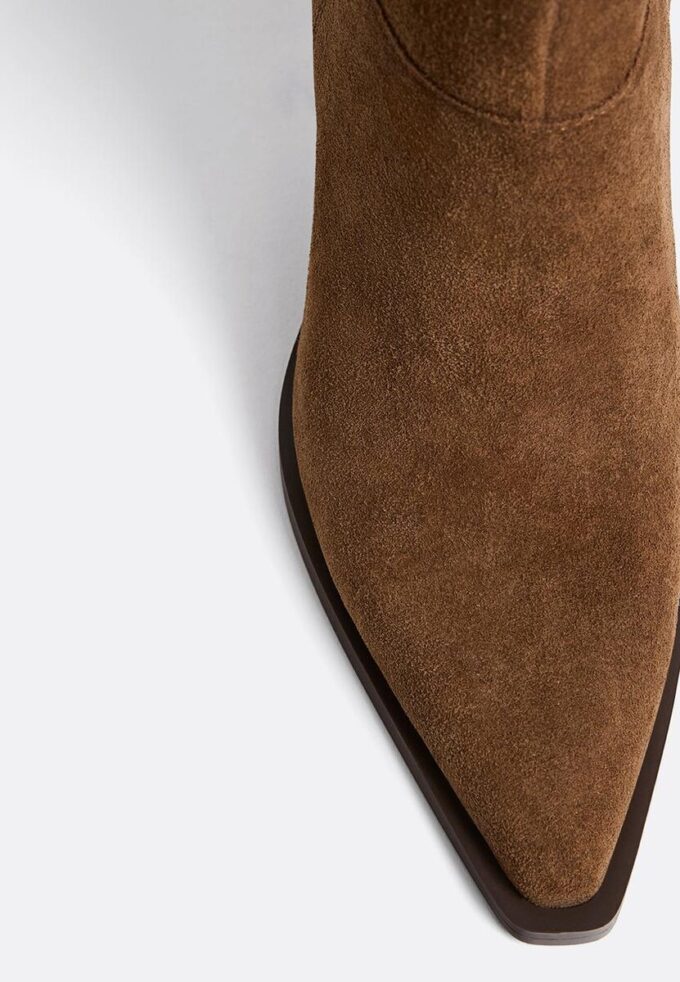 Skinn-cowboy-ankelstøvler