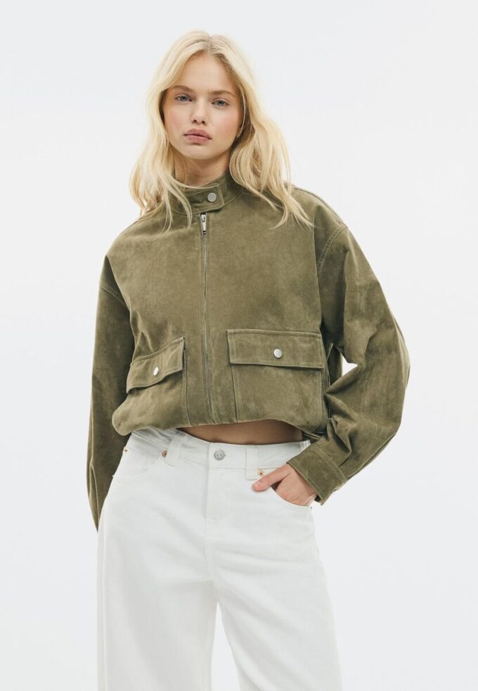 Skinnjakke med lommer