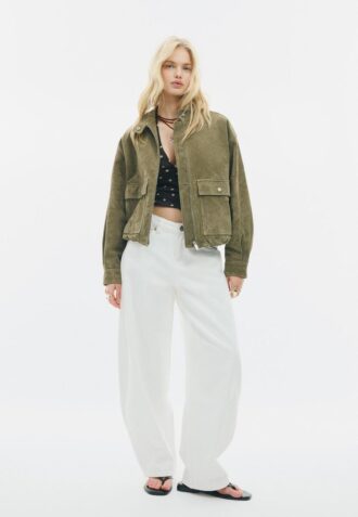 Skinnjakke med lommer