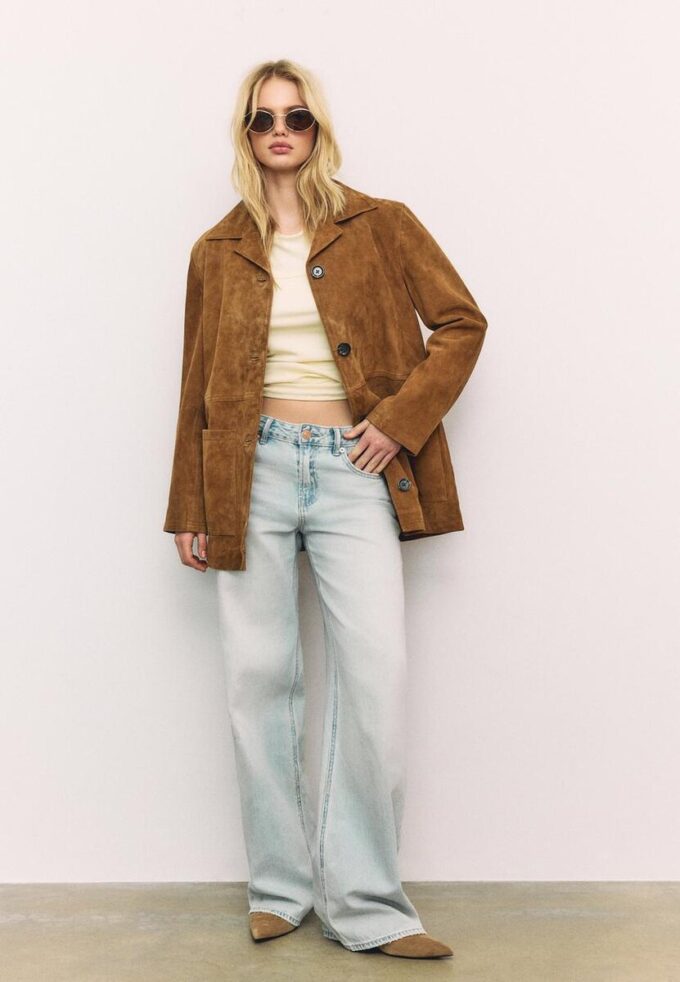 Skinnjakke med lommer