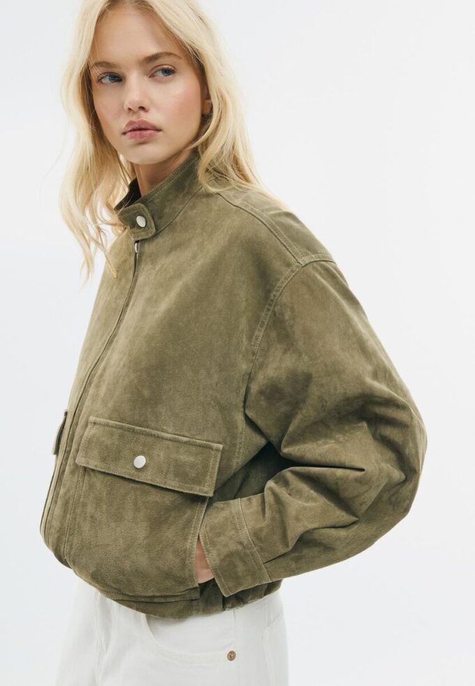 Skinnjakke med lommer