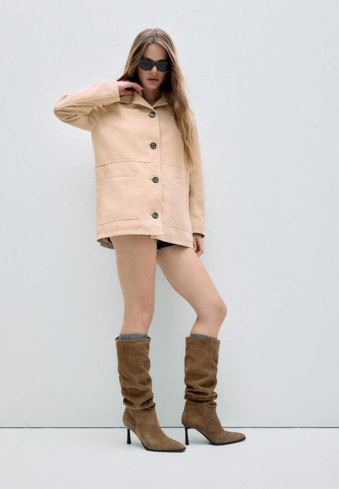 Skinnjakke med lommer