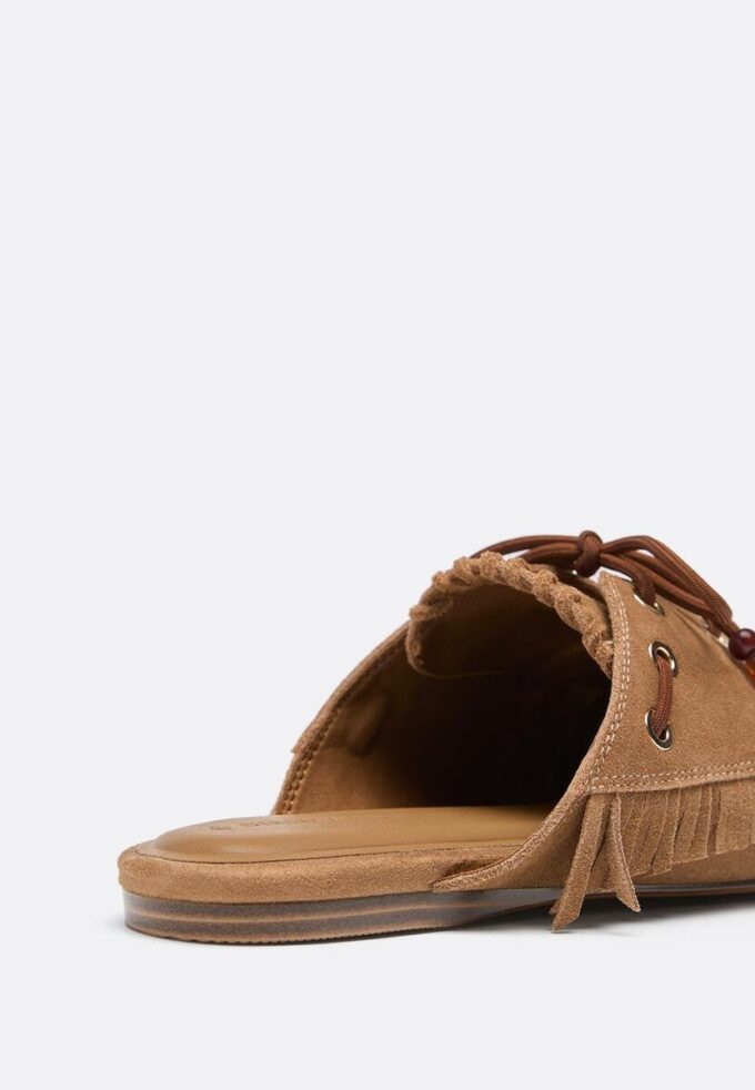 Skinnloafers uten hæl med charms