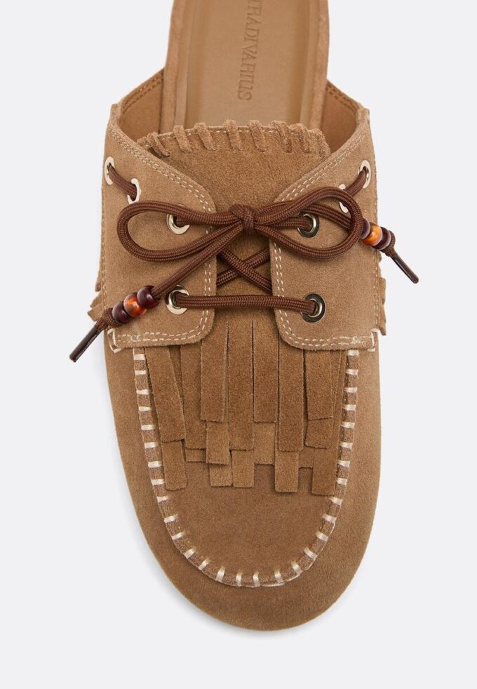 Skinnloafers uten hæl med charms