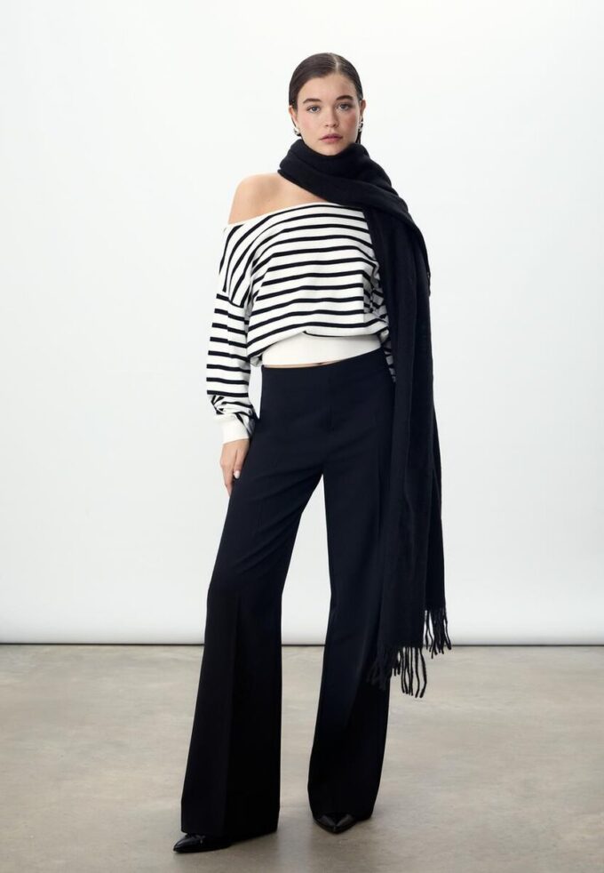 Skjerf i børstet tråd