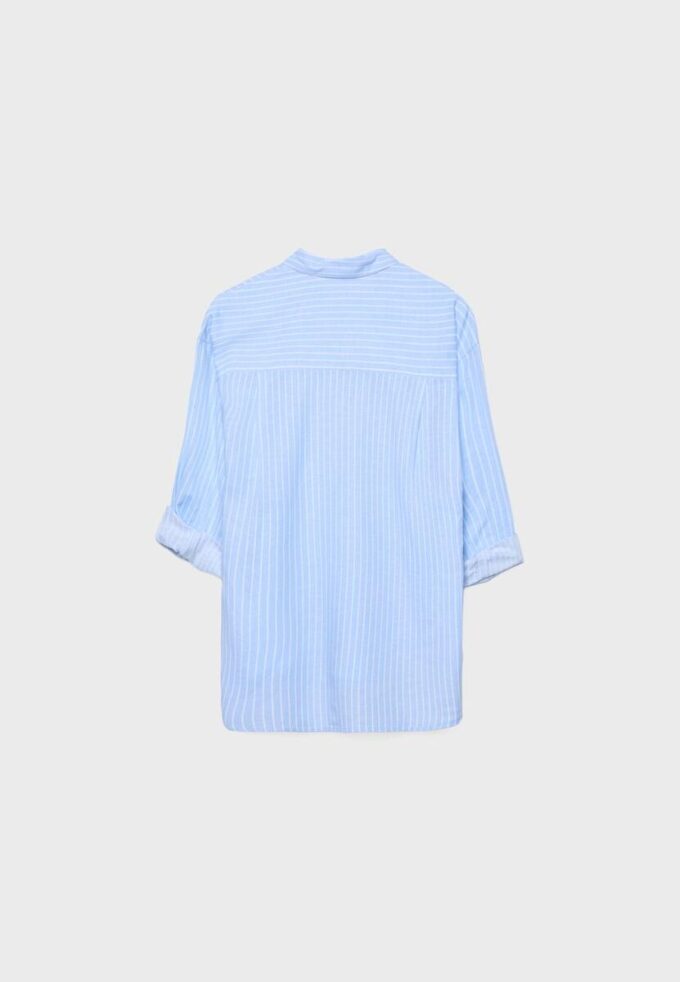 Skjorte med lin-effekt