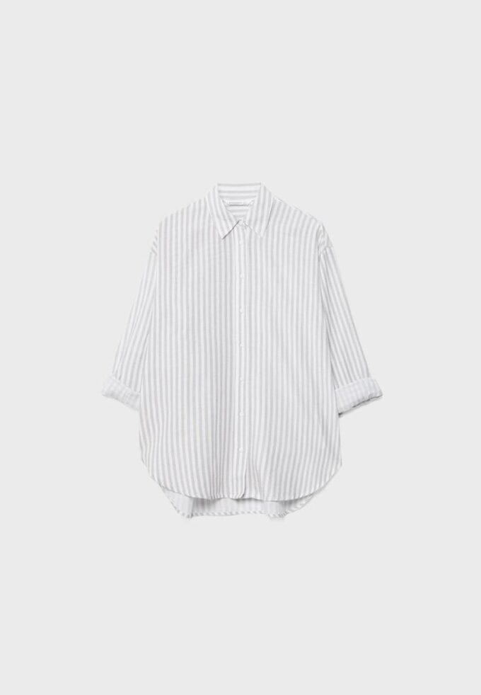 Skjorte med lin-effekt