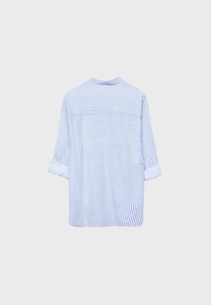 Skjorte med lin-effekt