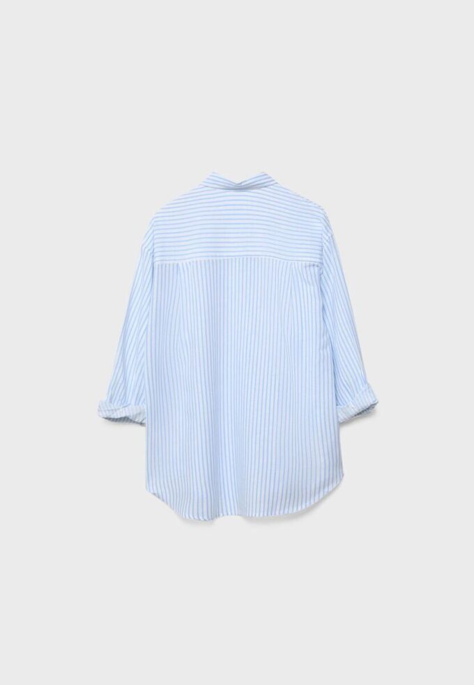 Skjorte med lin-effekt