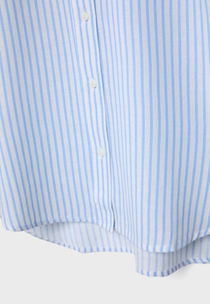 Skjorte med lin-effekt