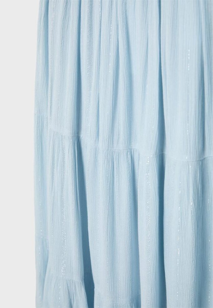 Skjørt med paneler og metalltråd