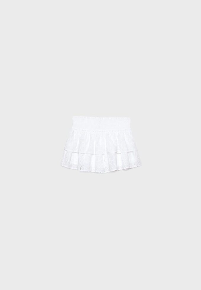 Skort med broderi