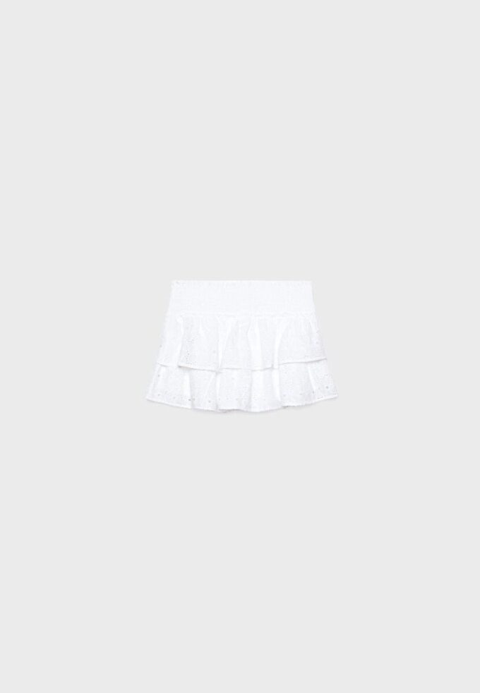 Skort med broderi