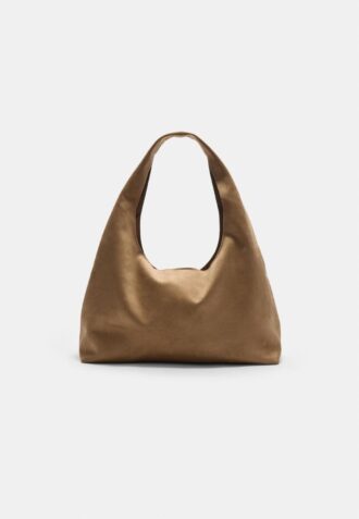 Skulderveske i imitert semsket skinn