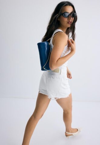 Skulderveske med kjedehåndtak