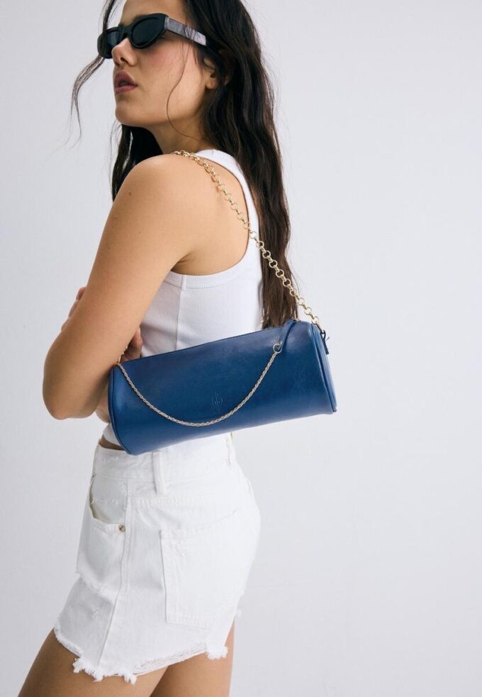 Skulderveske med kjedehåndtak