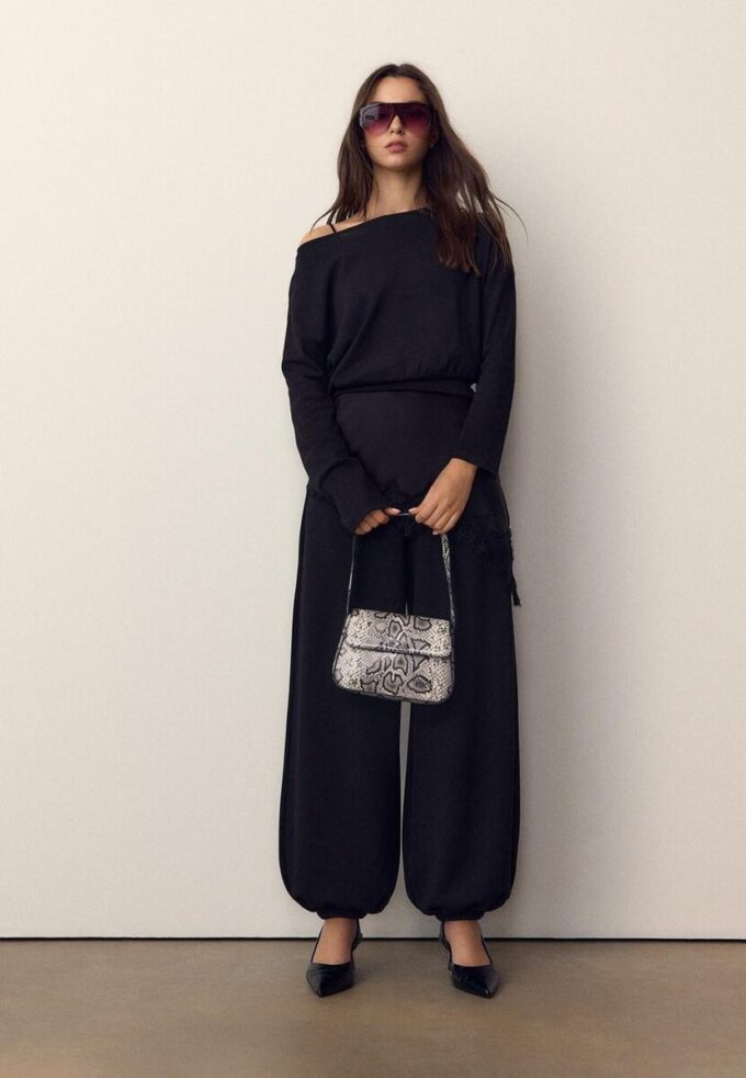 Skulderveske med klaff