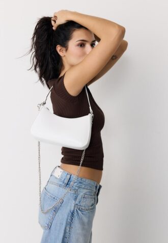 Skulderveske med lang kjede