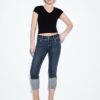 Slim fit-jeans med lav midje