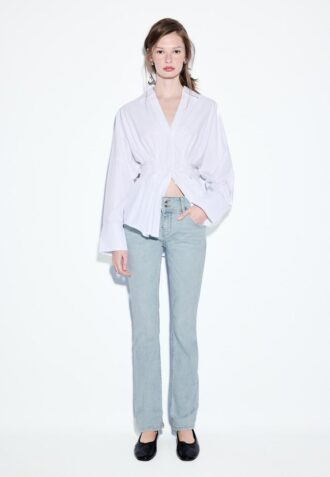 Slim fit-jeans med lav midje