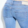 Slim fit-jeans med lav midje