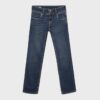 Slim fit-jeans med lav midje