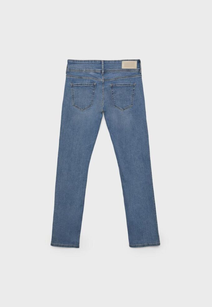 Slim fit-jeans med lav midje