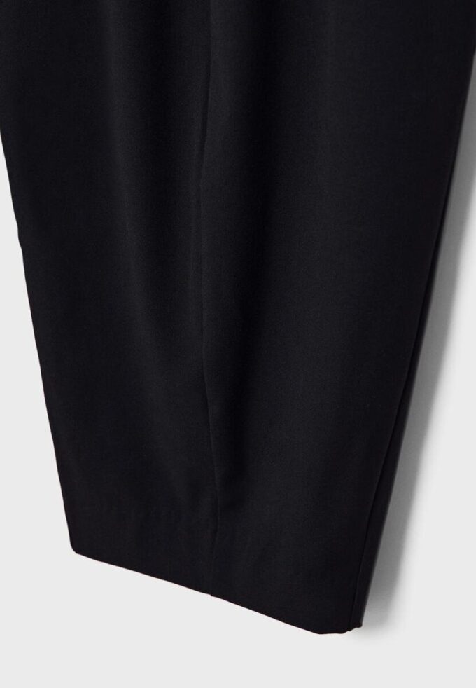 Smarte, vide bukser med sømdetaljer