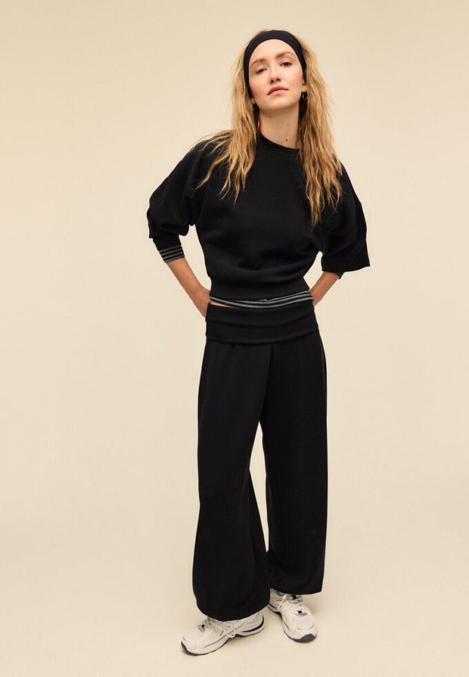 Soft-Touch Balloon joggebukse med oppbrettbar linning