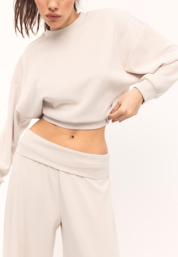 Soft-Touch Balloon joggebukse med oppbrettbar linning