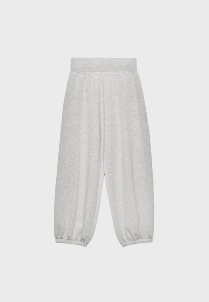 Soft-Touch Balloon joggebukse med oppbrettbar linning