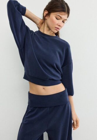 Soft-Touch Batwing Sleeve Sweatshirt