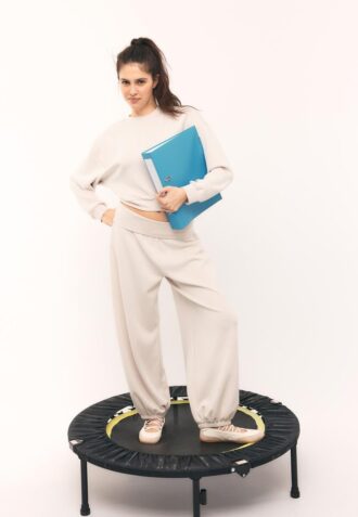 Soft-Touch Batwing Sleeve Sweatshirt