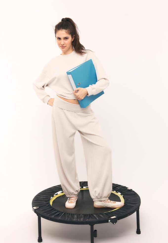 Soft-Touch Batwing Sleeve Sweatshirt