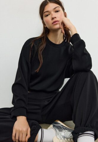 Soft-Touch Batwing Sleeve Sweatshirt