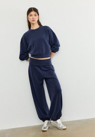 Soft-Touch Batwing Sleeve Sweatshirt