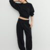 Soft-Touch Batwing Sleeve Sweatshirt