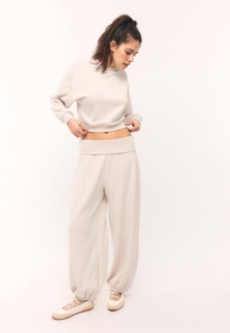 Soft-Touch Batwing Sleeve Sweatshirt